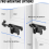 Slide Bolt Gate Latch,Sliding Bolt Door Lock with Padlock Hole 4
