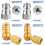 R12 to R134A AC Fitting Conversion Adapter Kit, Quick Coupler Valve 2