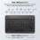 Bluetooth Keyboard with Battery-Powered Mouse for Android A 4