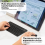 Bluetooth Keyboard with Battery-Powered Mouse for Android A 3