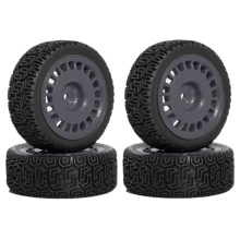 4pcs 68mm -Tires Rubber Tire Wheel Tyre Car Upgrade Parts Grey