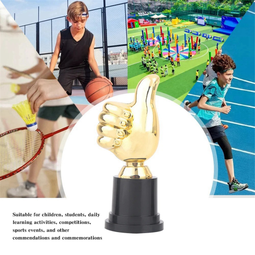 10 stuks Thumbs Trofee Plastic Gouden Trofeeën Mini Overwinningstrofeeën 2