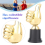 10 stuks Thumbs Trofee Plastic Gouden Trofeeën Mini Overwinningstrofeeën 1