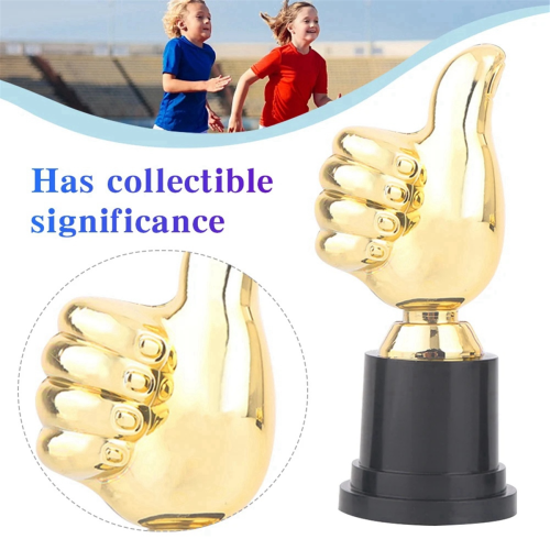 10 stuks Thumbs Trofee Plastic Gouden Trofeeën Mini Overwinningstrofeeën