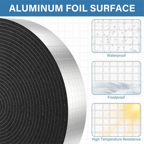 Pipe Wrap Insulation, Aluminum Foil Facing Pipe Wrap Insulation Tape 2