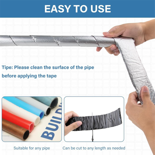 Pipe Wrap Insulation, Aluminum Foil Facing Pipe Wrap Insulation Tape 1