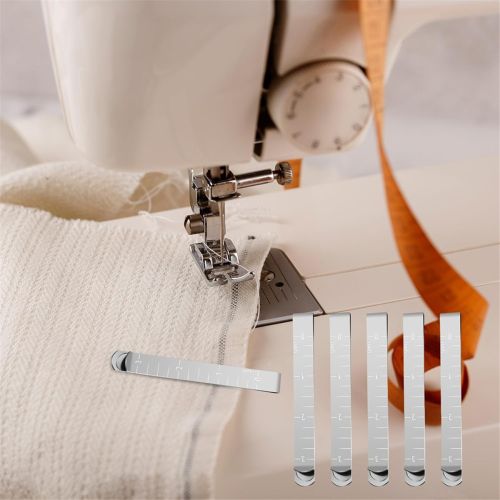 Sewing Clips Set,Sewing Measuring Ruler Metal Hem Sewing Tools 2