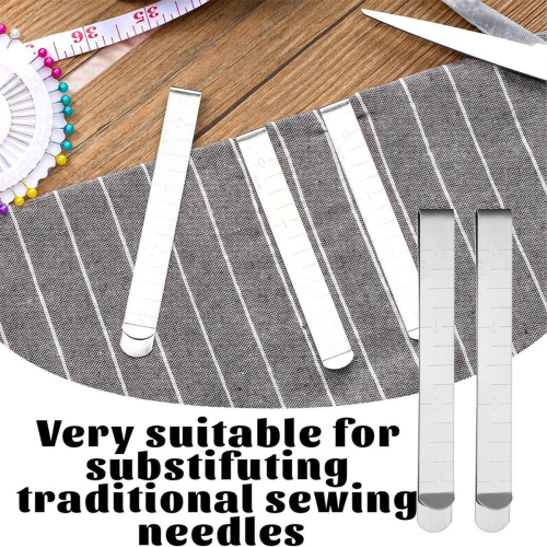 Sewing Clips Set,Sewing Measuring Ruler Metal Hem Sewing Tools 1