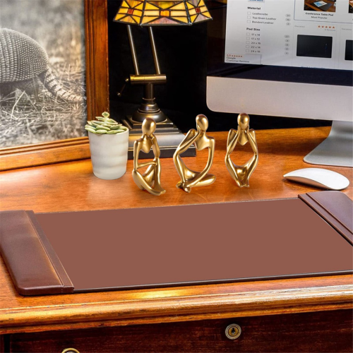 Statue décorative dorée, sculpture d'art abstrait, figurines de collection en résine 1