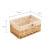 Wicker Storage Basket Hand-Woven Paper Rope Rectangular Storage Box B 4
