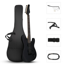 GST 39in Electric Guitar H-H Pickups Strap Bag Plectrum for Heavier Rock