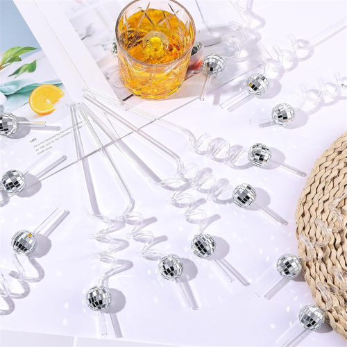 Mini cannucce da discoteca, 20 cannucce decorative in plastica 1