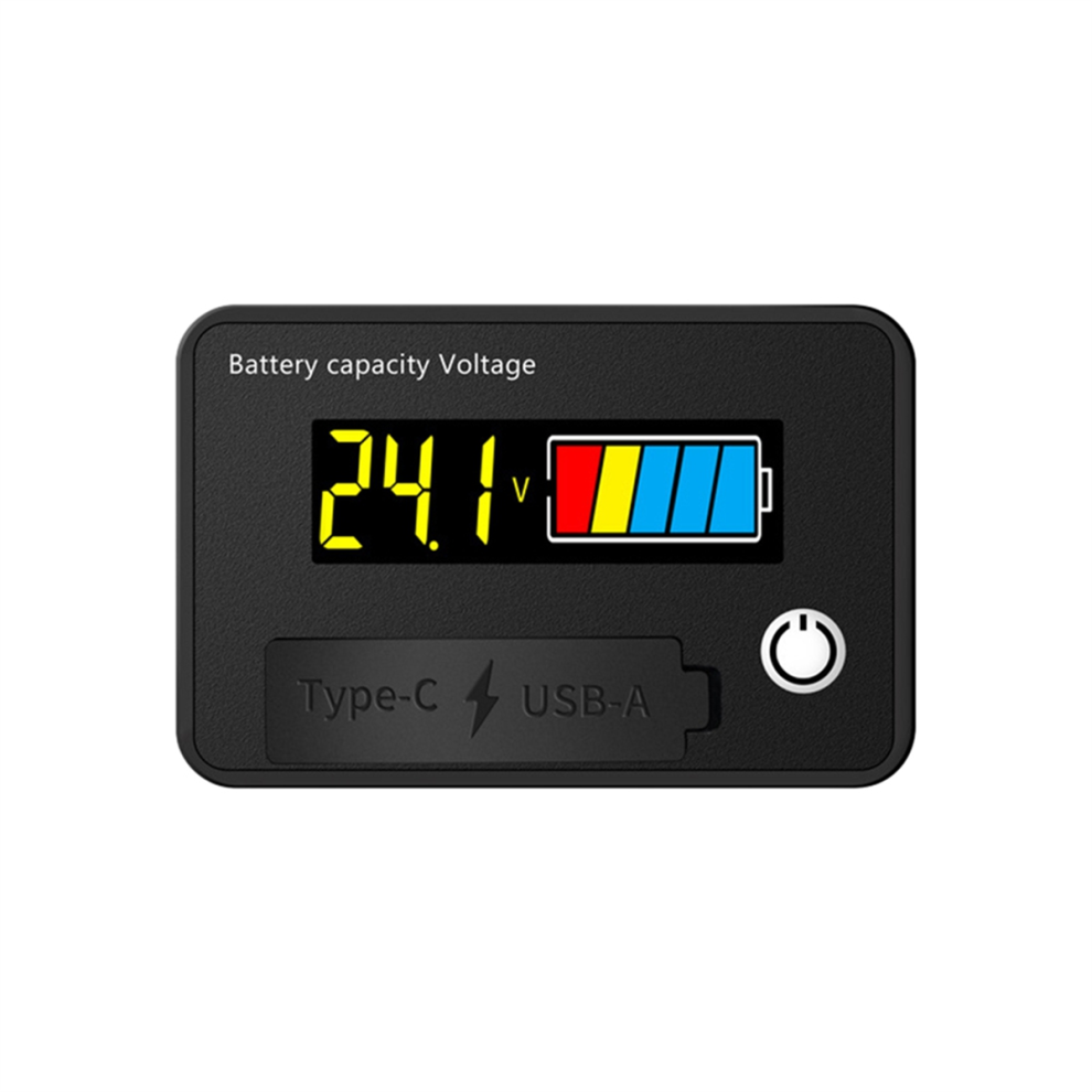 Dc 8-30V Lcd Digital Battery Voltmeter Capacity Indicator, C 4853951145797