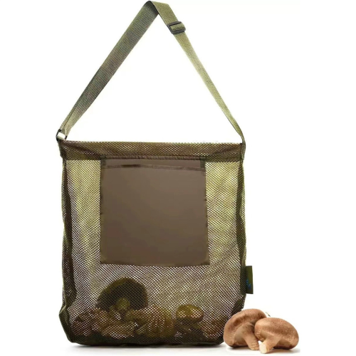 2PCS Pilz Jagd Net Tasche Garten Obst Picking Tasche Grün 1