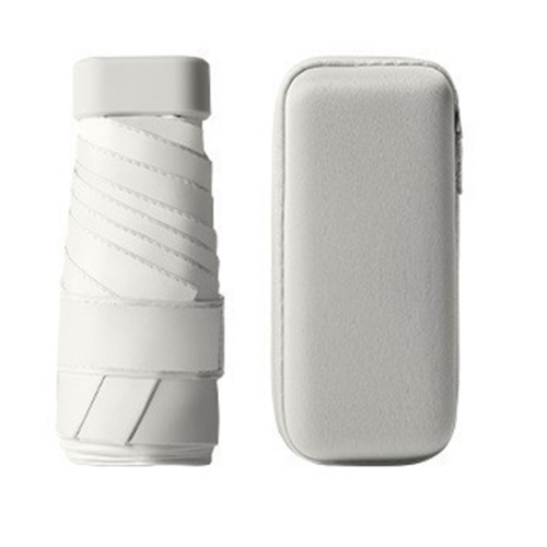 Sun-Proof Umbrella for Both Rain and Shine White