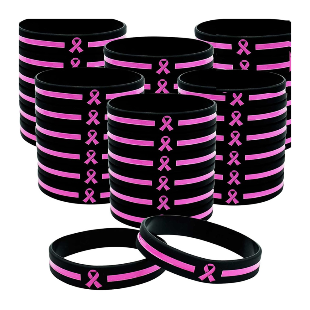 36 Pcs Breast- Awareness Bracelets Bulk Items Accessories 4853951152535