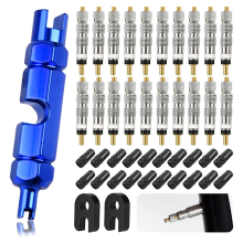 Kit de herramientas para extraer el núcleo de la válvula, núcleo del vástago de la válvula para neumáticos de bicicleta sin cámara