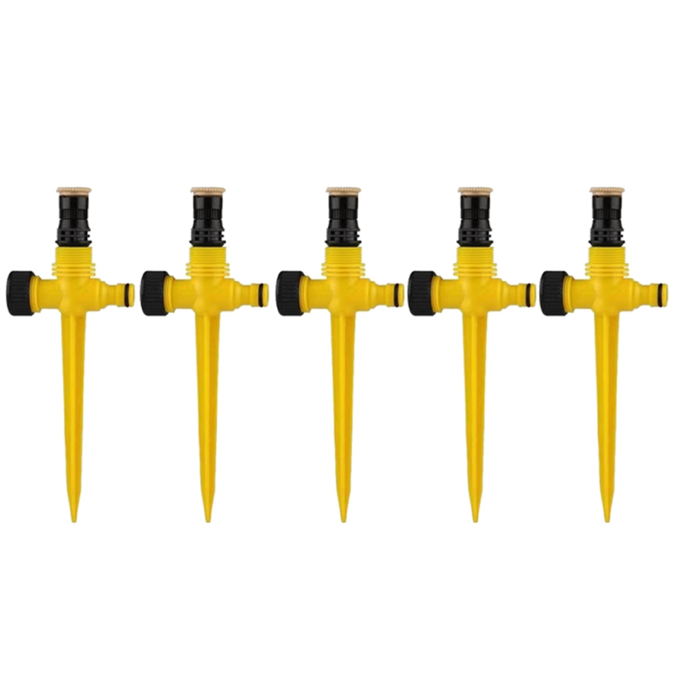 Arroseur à broches jaune pour jardin potager