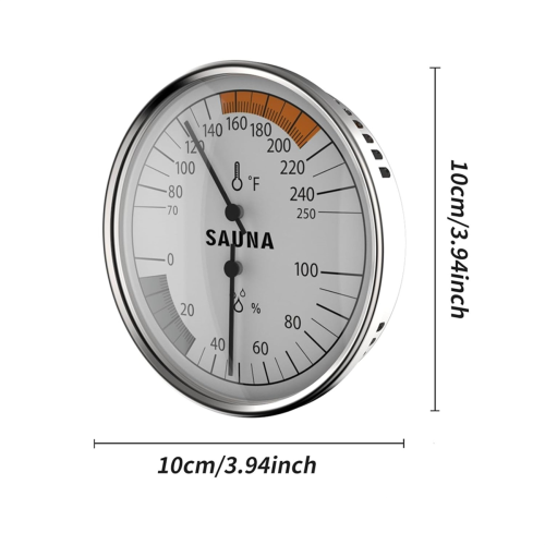 Θερμόμετρο σάουνας, θερμόμετρο Fahrenheit 2 σε 1, υγρόμετρο 1