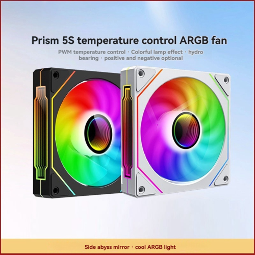 Computer Chassis Fan ARGB Cooling Fan Black Positive 1