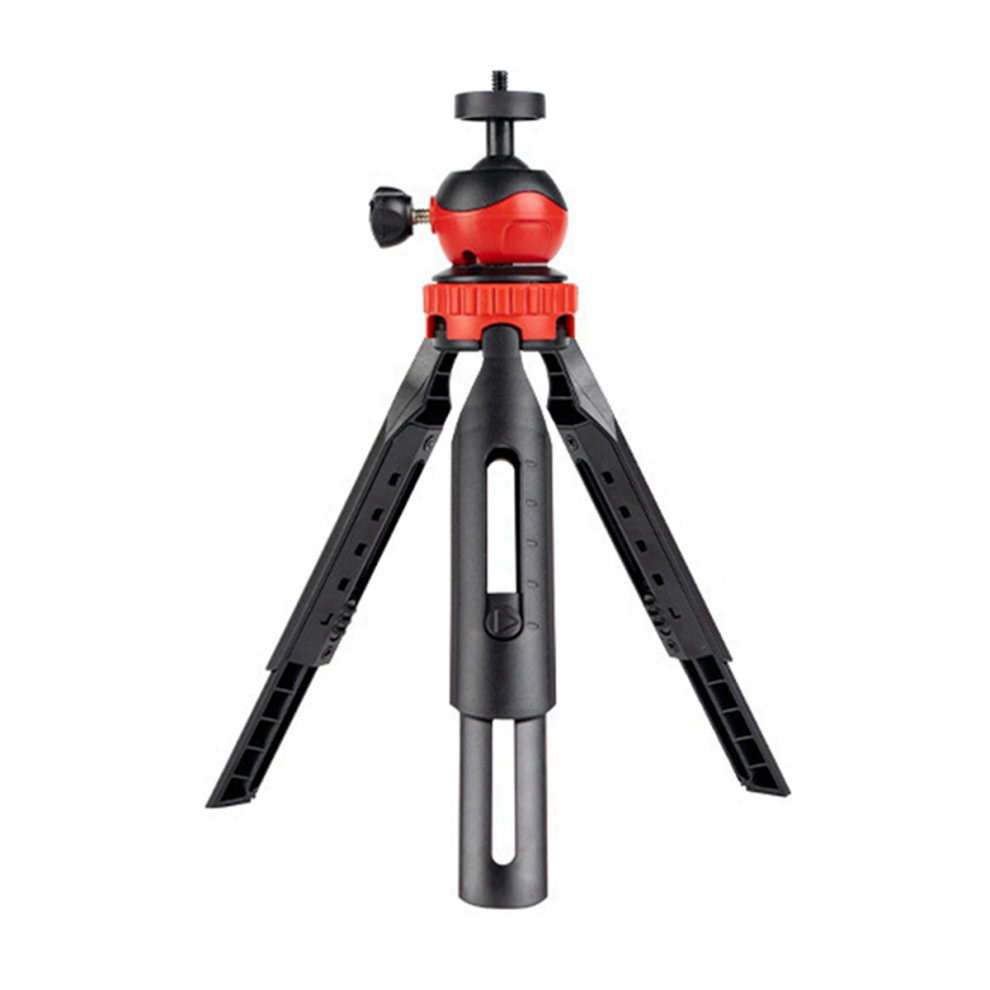 Desktop Tripod Portable Vlog Selfie Stick With 360 Ball Red 4853951165221