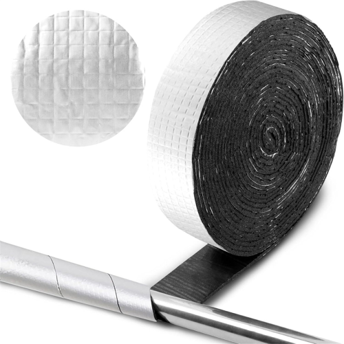 Pipe Insulation Wrap 32.8 FT Foil Outdoor Foam Pipe Wrap Insulation