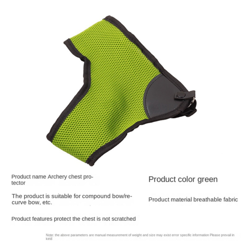 Protetor de tórax para arco e flecha recurvo, equipamento de proteção verde 1