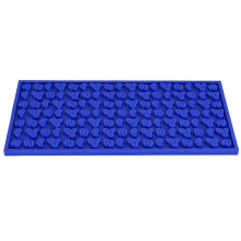 30x15x0.8CM Voedselveilige siliconen antislip bar-morsmat donkerblauw