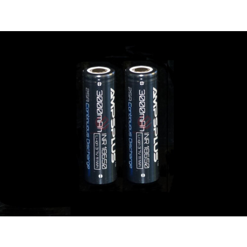 2x Ampsplus RS30 18650 3000mAh 25A 3.7V Batteries