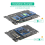 Adaptador SSD 2 em 1 combina chave M.2 NGFF B e MSATA para adaptador de 2,5 polegadas 6