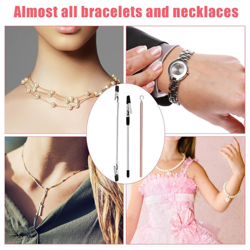 3pcs Bracelet Helper Tools, Wearing Assistance Hook and Clips Quick 2