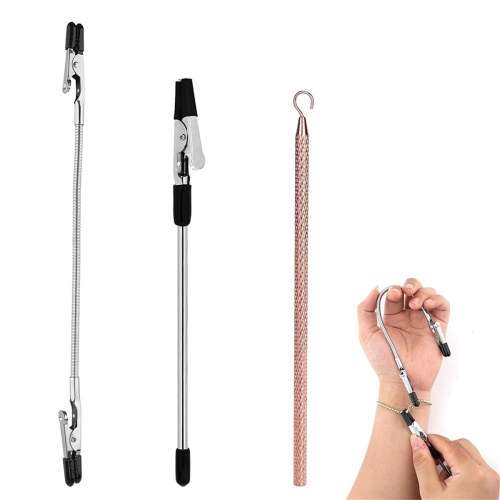 3pcs Bracelet Helper Tools, Wearing Assistance Hook and Clips Quick 1