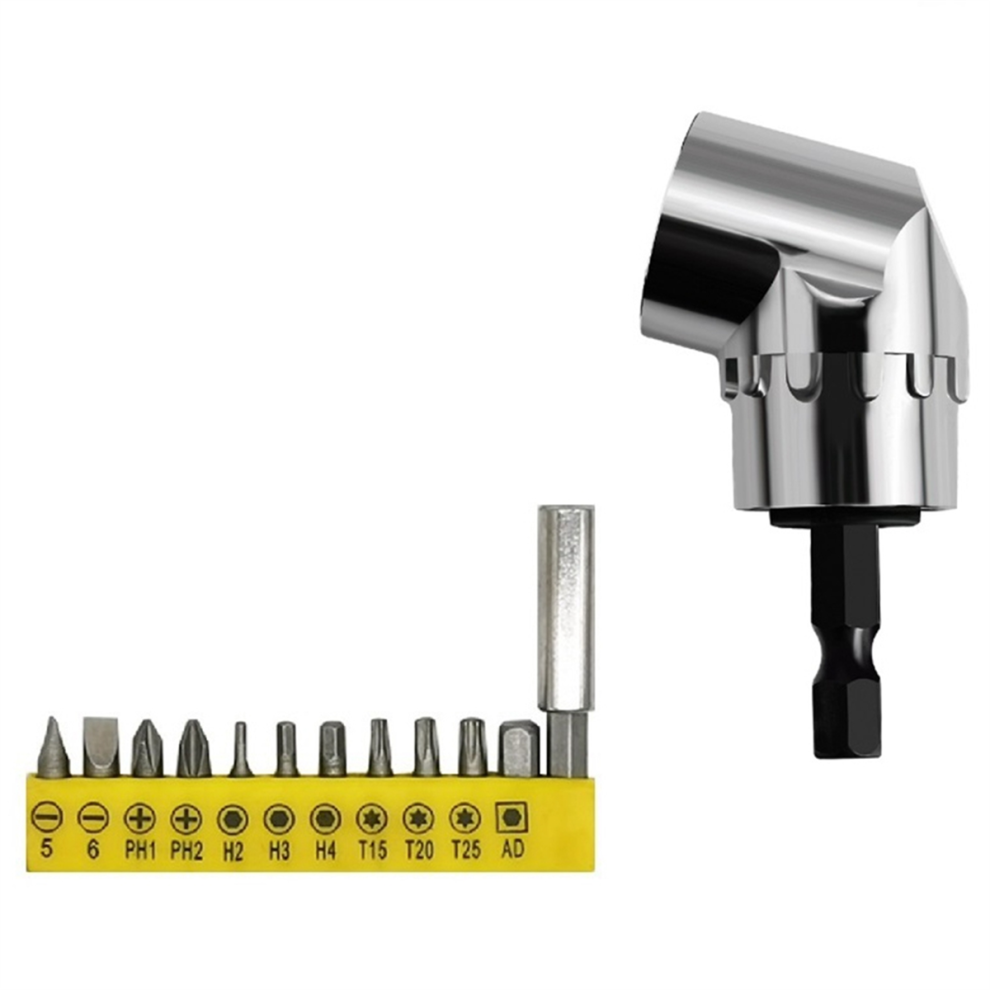 105 Degree Right Angle Drill Adapter And Bend Screwdriver Bit,Short 4853951171826