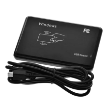 USB RFID Reader HID 125KHz EM4100/4001 Smart Card, 3-8 cm, Plug-and-Play, Reads Card Numbers into Any Text Field