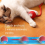 Automatic Rolling Ball Fake Tail Electric Pet Interactive Toy Red 2
