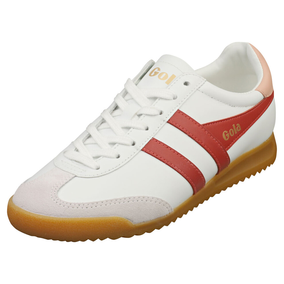 Gola Torpedo Womens Fashion Trainers in White Clay Pink - 5 UK