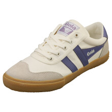 Gola Badminton Womens Fashion Trainers in Off White Lavender - 4 UK