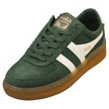 Gola Grandslam Womens Fashion Trainers in Green Off White - 8 UK