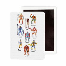 (Vintage Masters Of The Universe Heroes Villains! Vintage Toy Card Art_2486) Fridge Magnets Ceramic Refrigerator Magnet Handmade Graphic Artwork Kitchen Decorative Accessories / 2.4 x 3.2inch