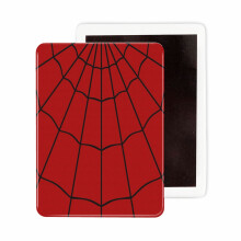 (Spider Web - Red_675) Fridge Magnets Ceramic Refrigerator Magnet Handmade Graphic Artwork Kitchen Decorative Accessories / 2.4 x 3.2inch