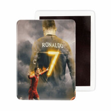 (Art CR7_241) Fridge Magnets Ceramic Refrigerator Magnet Handmade Graphic Artwork Kitchen Decorative Accessories / 2.4 x 3.2inch