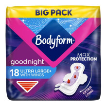 Bodyform Ultra Night Wing Duo Pack 20 per pack