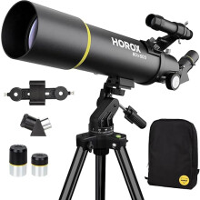 80mm Aperture 500mm Refractor Telescope for Adults and Kids Beginners w. Pro Tripod, Phone Adapter