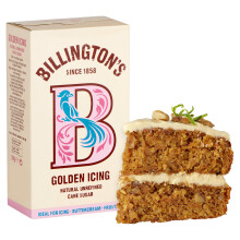 Billington's Natural Golden Icing Unrefined Cane Sugar (500g) - Pack of 2