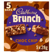 Cadbury Chocolate Chip Brunch Bars (6x35g) - Pack of 2