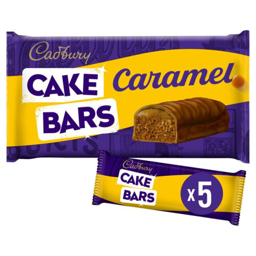 Cadbury Cadbury Caramel Cake Bars (5 per pack) - Pack of 2