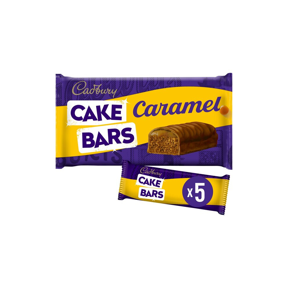 Cadbury Caramel Cake Bars (5 Per Pack) - Pack Of 2