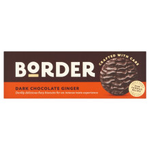 Border Biscuits Dark Chocolate Gingers 175g (Pack of 2)