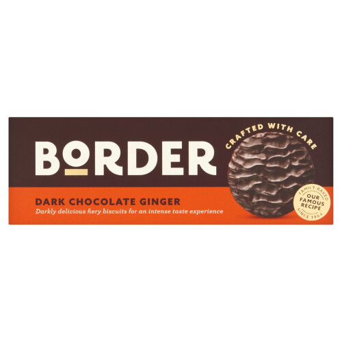 Border Border Biscuits Dark Chocolate Gingers 175g (Pack of 2)