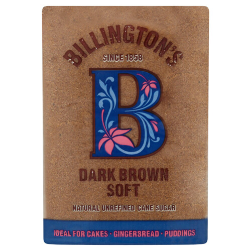 Billington's Dark Brown Soft Sugar 500g (Pack of 2)